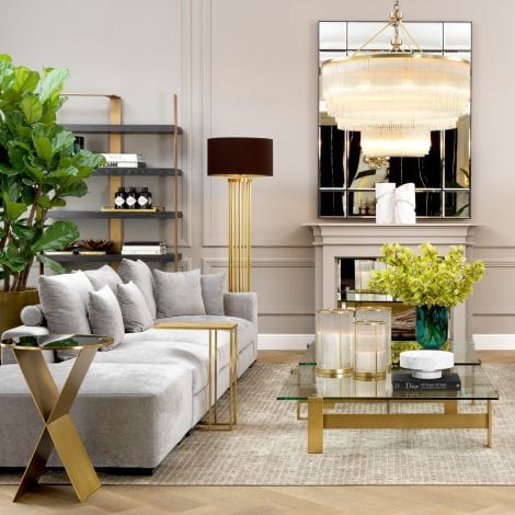 Eichholtz Living Side Table Pierre Gold House of Isabella UK