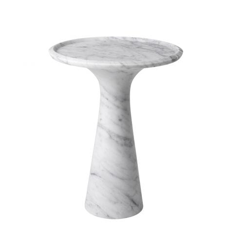 Eichholtz Living Side Table Pompano Low - Carrera Marble House of Isabella UK