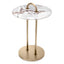 Eichholtz Living Side Table Zappa Brushed brass finish | marble top House of Isabella UK