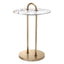 Eichholtz Living Side Table Zappa Brushed brass finish | marble top House of Isabella UK