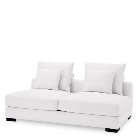 Eichholtz Living Sofa Clifford 2-Seater - Avalon White with Black Feet House of Isabella UK