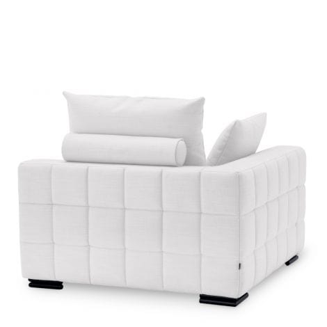 Eichholtz Living Sofa Clifford Corner - Avalon White with Black Feet House of Isabella UK