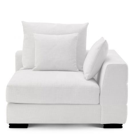Eichholtz Living Sofa Clifford Corner - Avalon White with Black Feet House of Isabella UK