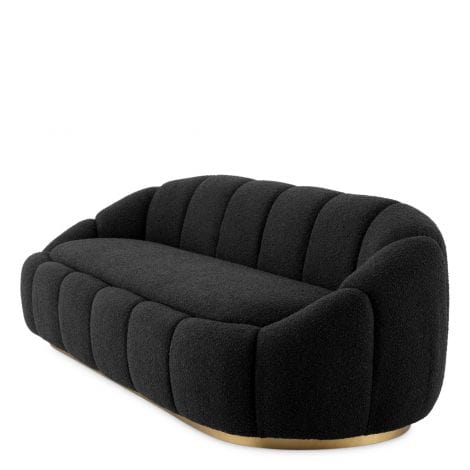 Eichholtz Living Sofa Inger Bouclé black House of Isabella UK