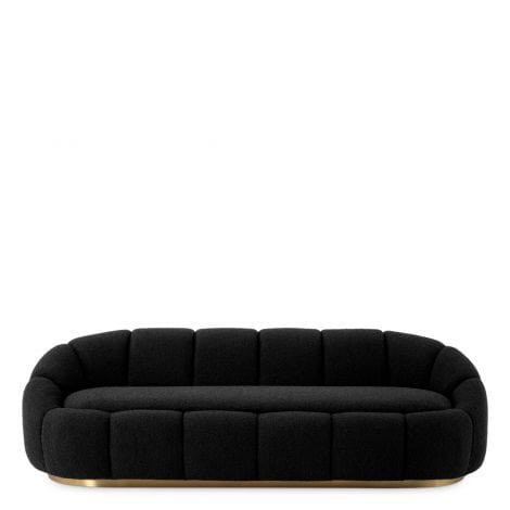 Eichholtz Living Sofa Inger Bouclé black House of Isabella UK