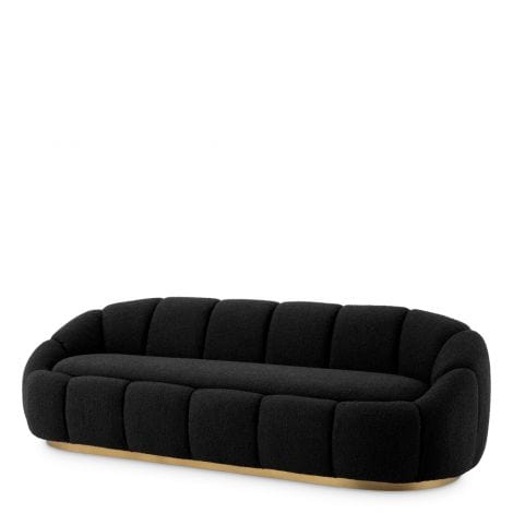 Eichholtz Living Sofa Inger Bouclé black House of Isabella UK