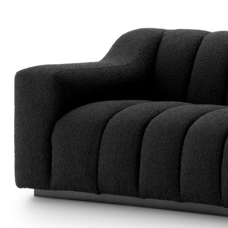 Eichholtz Living Sofa Kelly L Bouclé Black House of Isabella UK