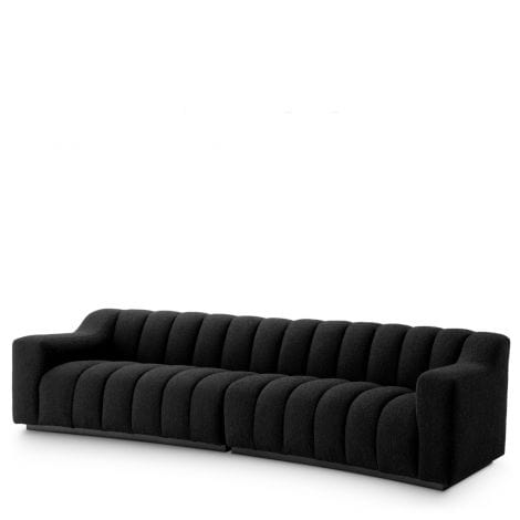 Eichholtz Living Sofa Kelly L Bouclé Black House of Isabella UK