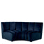 Eichholtz Living Sofa Lando corner Savona midnight blue velvet House of Isabella UK