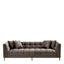 Eichholtz Living Sofa Sienna - Savona Grey Velvet with Brushed Brass Legs House of Isabella UK