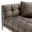 Eichholtz Living Sofa Sienna - Savona Grey Velvet with Brushed Brass Legs House of Isabella UK