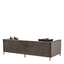 Eichholtz Living Sofa Sienna - Savona Grey Velvet with Brushed Brass Legs House of Isabella UK