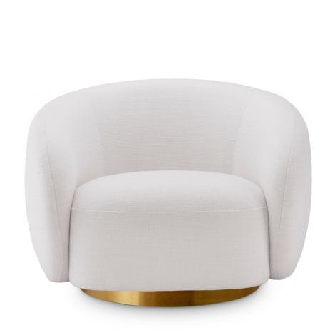 Eichholtz Living Swivel Chair Brice Avalon white House of Isabella UK