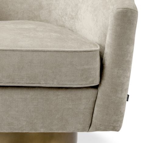 Eichholtz Living Swivel Chair Catene - Clarck Sand House of Isabella UK
