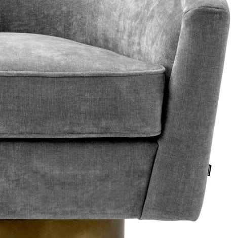 Eichholtz Living Swivel Chair Catene Grey House of Isabella UK