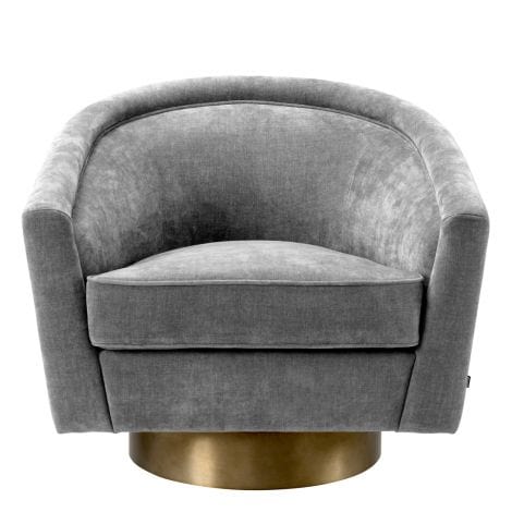 Eichholtz Living Swivel Chair Catene Grey House of Isabella UK