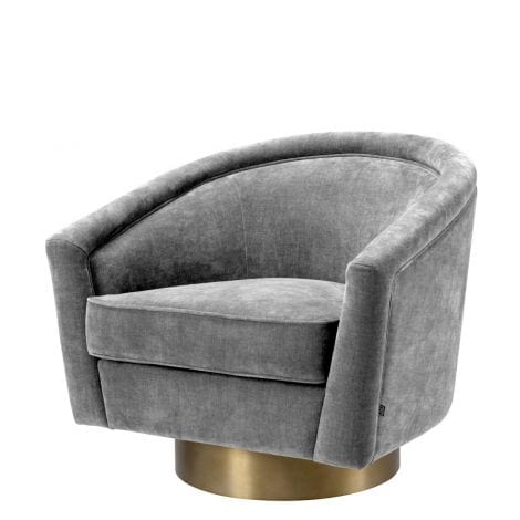 Eichholtz Living Swivel Chair Catene Grey House of Isabella UK