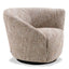 Eichholtz Living Swivel Chair Colin right Mademoiselle beige | black swivel base House of Isabella UK