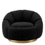Eichholtz Living Swivel Chair Inger Bouclé Black House of Isabella UK