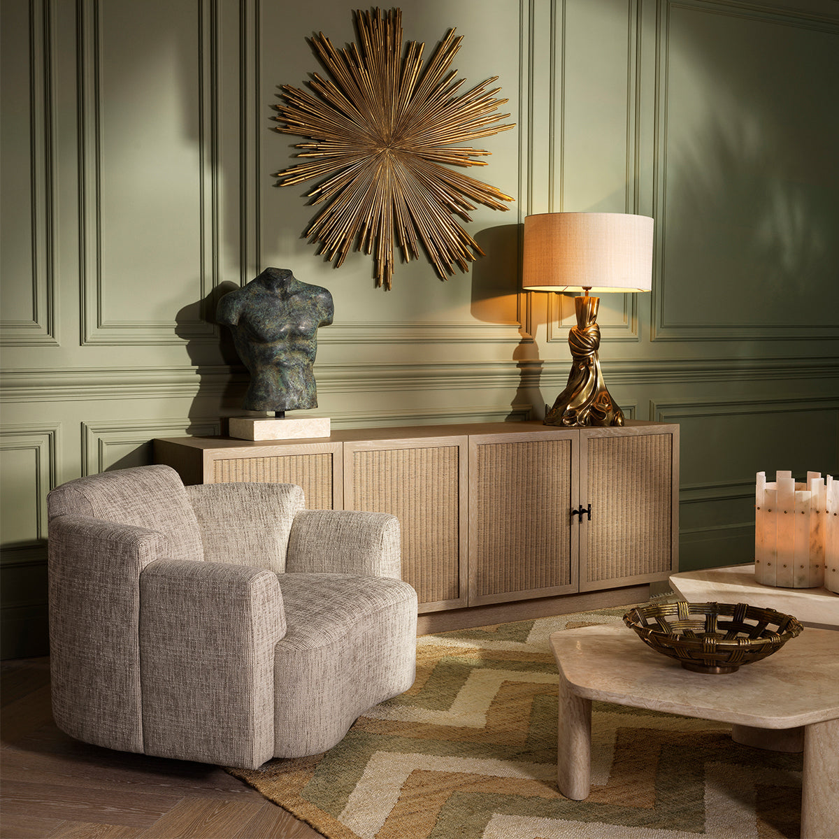 Eichholtz Living Swivel Chair Marbella House of Isabella UK