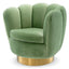 Eichholtz Living Swivel Chair Mirage - Savona Pistache Green Velvet House of Isabella UK