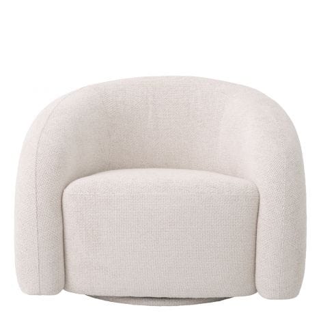 Eichholtz Living Swivel Chair Novelle Lyssa off-white | swivel base House of Isabella UK