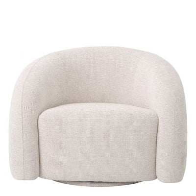 Eichholtz Living Swivel Chair Novelle Lyssa off-white | swivel base House of Isabella UK