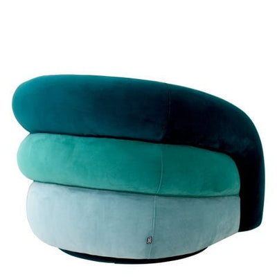 Eichholtz Living Swivel Chair Novelle Savona sea green velvet | savona turquoise velvet | savona blue velvet | swivel base House of Isabella UK