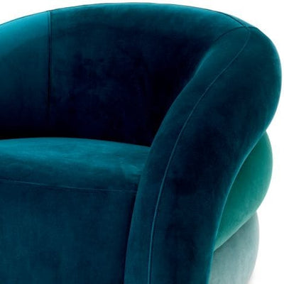 Eichholtz Living Swivel Chair Novelle Savona sea green velvet | savona turquoise velvet | savona blue velvet | swivel base House of Isabella UK