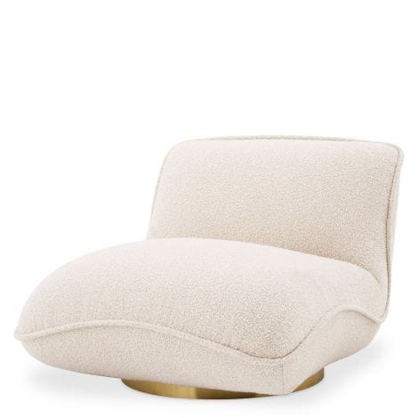 Eichholtz Living Swivel Chair Relax BouclÃ© cream House of Isabella UK