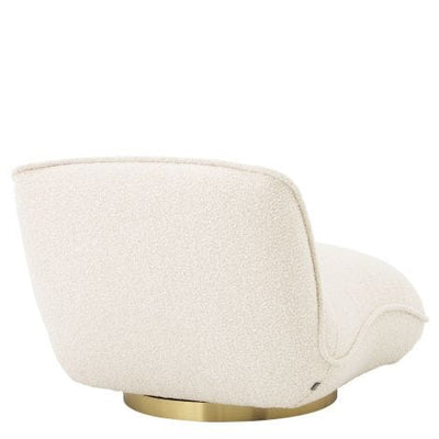 Eichholtz Living Swivel Chair Relax Bouclé cream House of Isabella UK