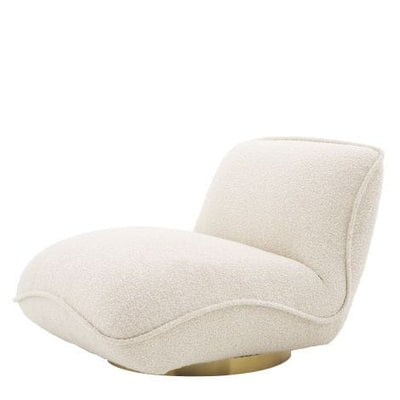 Eichholtz Living Swivel Chair Relax Bouclé cream House of Isabella UK