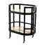 Eichholtz Living Trolley Bahamas - Natural Cane & Black House of Isabella UK