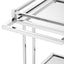 Eichholtz Living Trolley Beverly Hills - Polished Stainless Steel House of Isabella UK