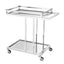 Eichholtz Living Trolley Beverly Hills - Polished Stainless Steel House of Isabella UK