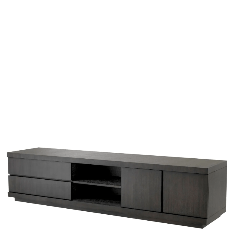 Eichholtz Living TV Cabinet Crosby Charcoal Oak House of Isabella UK