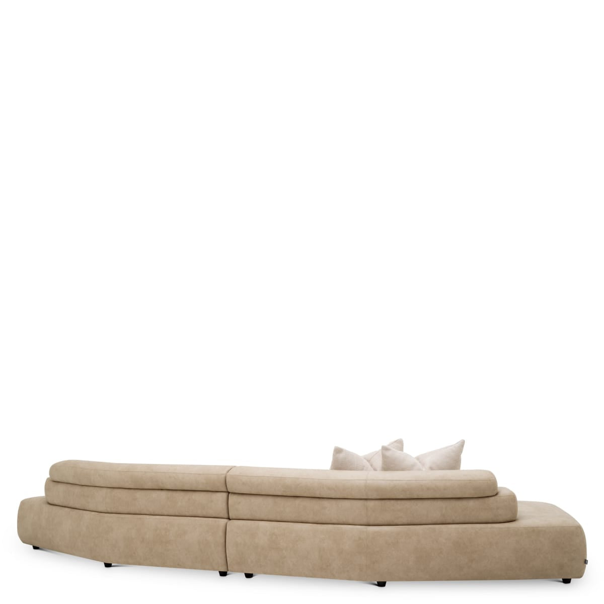 Eichholtz Living Valente Beige Faux Leather Sofa House of Isabella UK