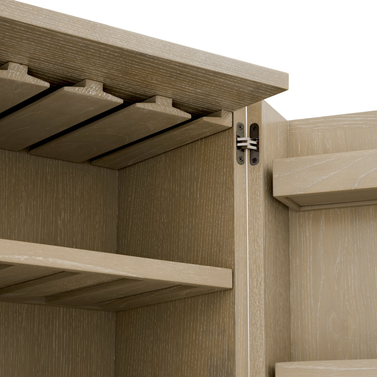 Eichholtz Living Washed Oak Veneer Bar Cabinet Borchard House of Isabella UK