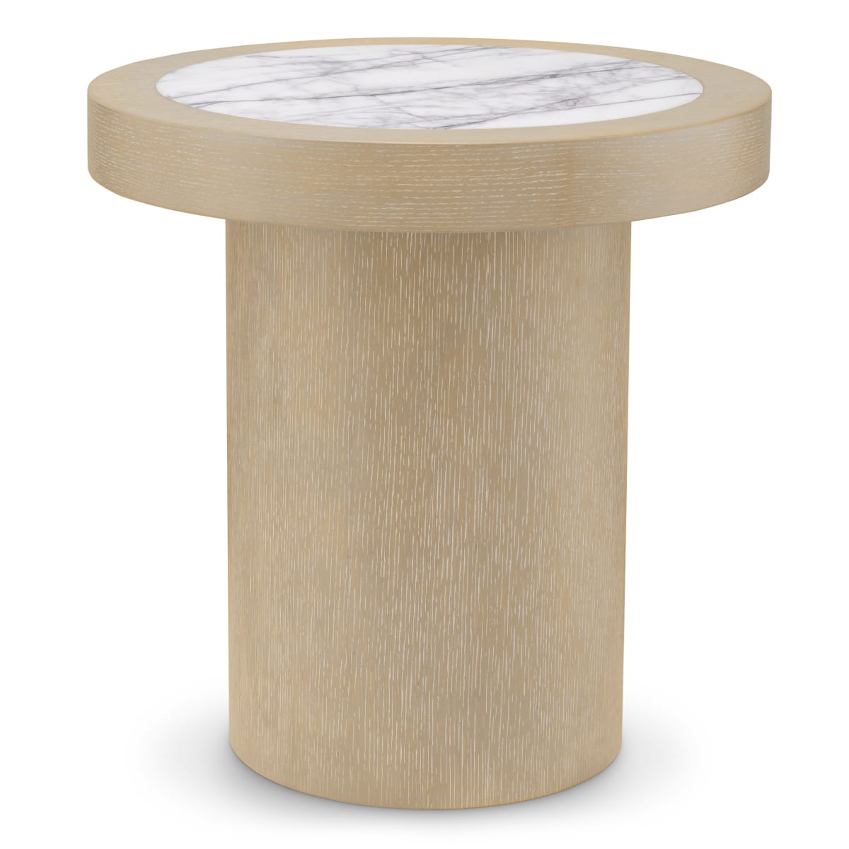 Eichholtz Living Washed Oak Veneer Side Table Presedio House of Isabella UK