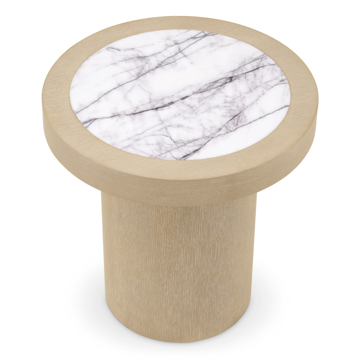 Eichholtz Living Washed Oak Veneer Side Table Presedio House of Isabella UK