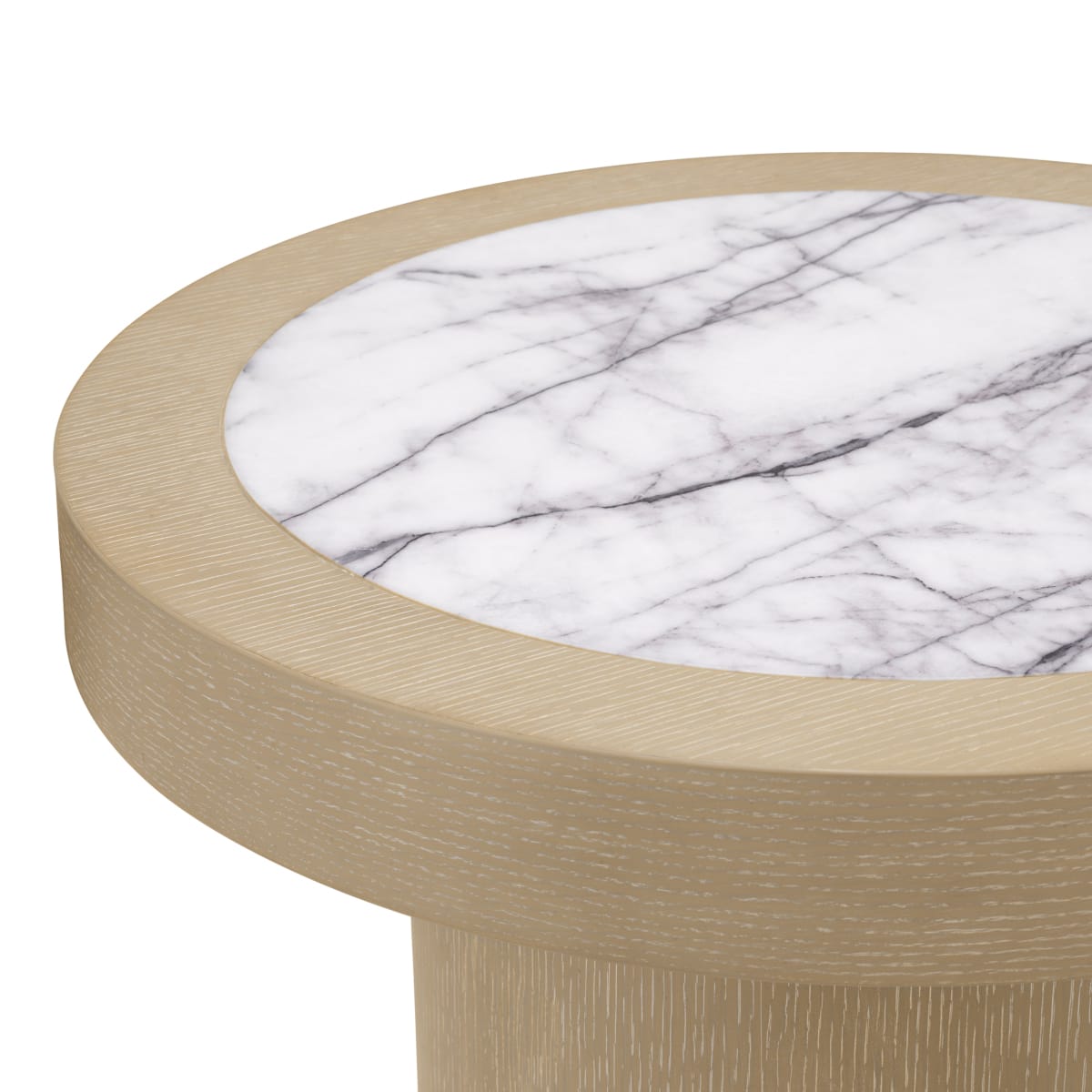 Eichholtz Living Washed Oak Veneer Side Table Presedio House of Isabella UK