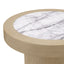 Eichholtz Living Washed Oak Veneer Side Table Presedio House of Isabella UK