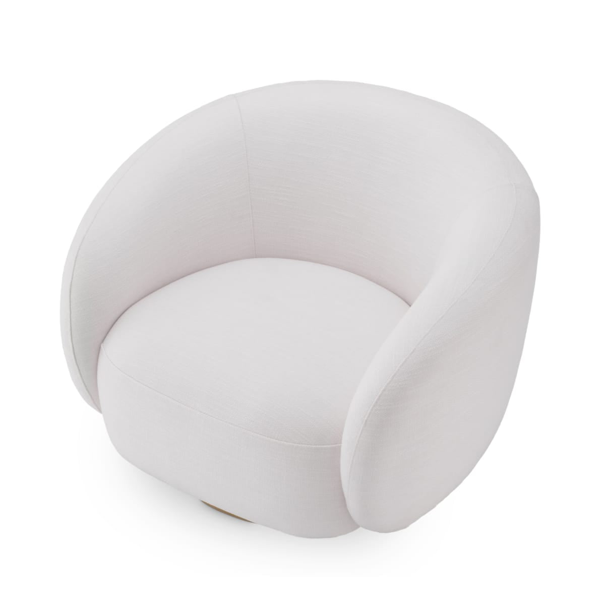 Eichholtz Living White Swivel Chair Brice Avalon House of Isabella UK