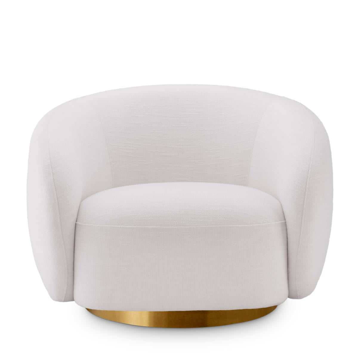 Eichholtz Living White Swivel Chair Brice Avalon House of Isabella UK