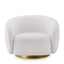 Eichholtz Living White Swivel Chair Brice Avalon House of Isabella UK