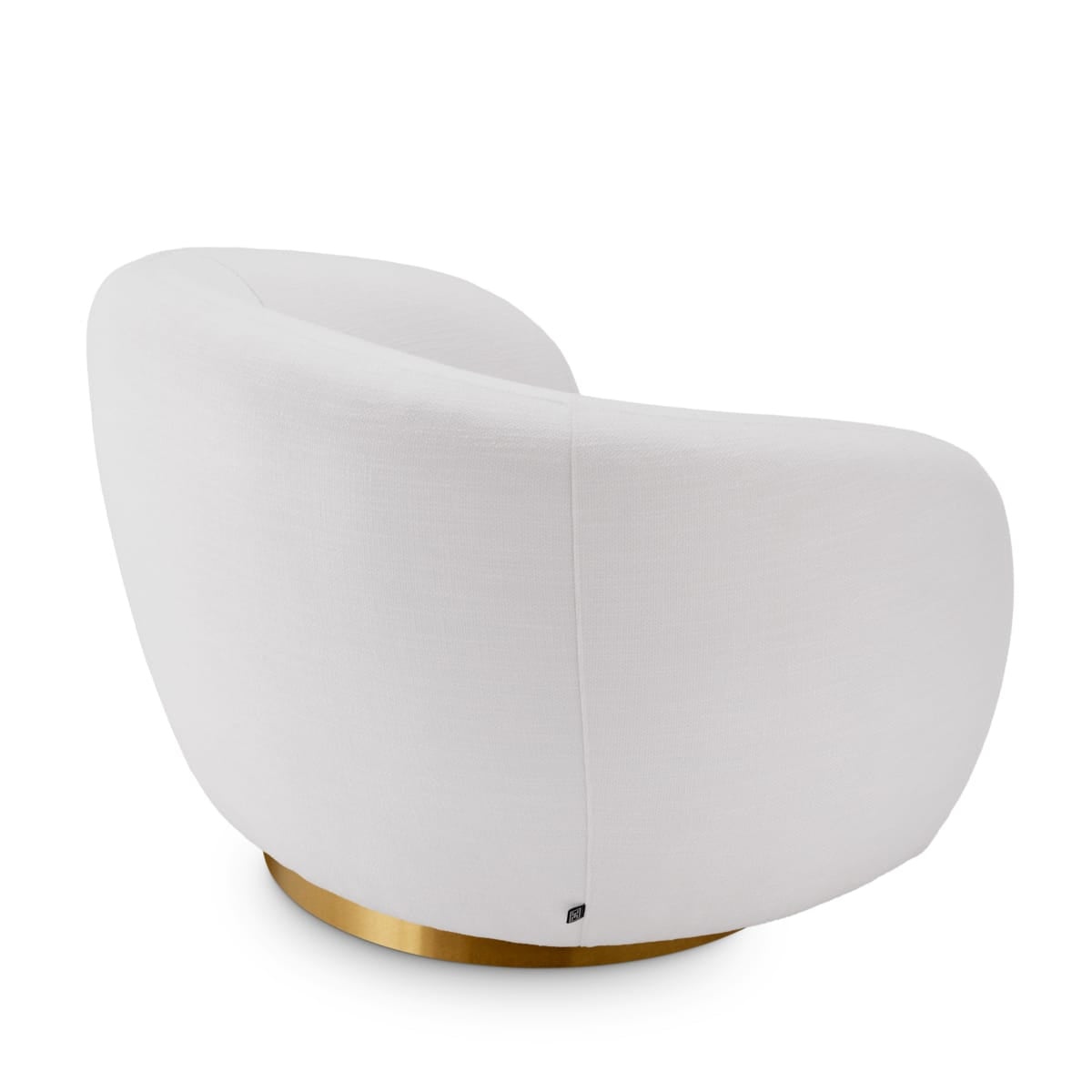 Eichholtz Living White Swivel Chair Brice Avalon House of Isabella UK