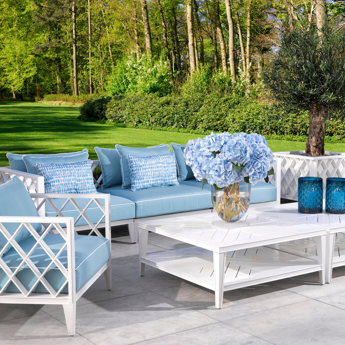 Eichholtz Outdoors Outdoor Coffee Table Bell Rive square House of Isabella UK