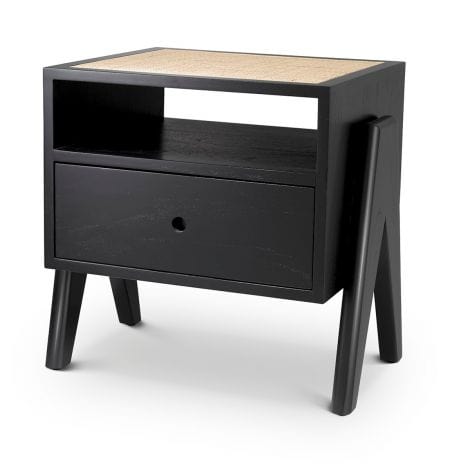 Eichholtz Sleeping Bedside Table Latour Black House of Isabella UK