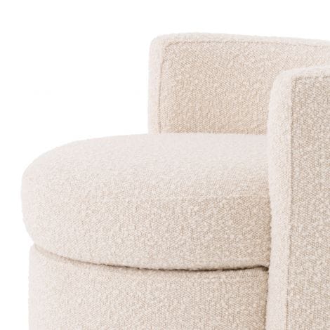 Eichholtz STOOL ARCADIA - BOUCLÉ CREAM House of Isabella UK