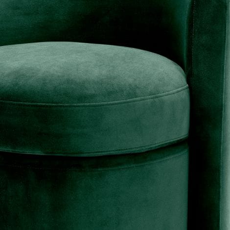 Eichholtz STOOL ARCADIA - ROCHE DARK GREEN VELVET House of Isabella UK
